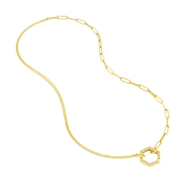 50/50 Paper Clip + Double D/C Cable Split Chain