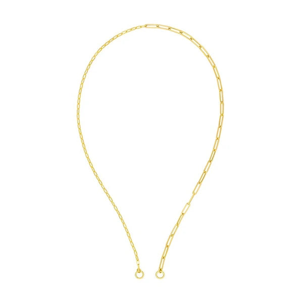 50/50 Paper Clip Split Chain