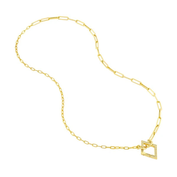 50/50 Paper Clip Split Chain