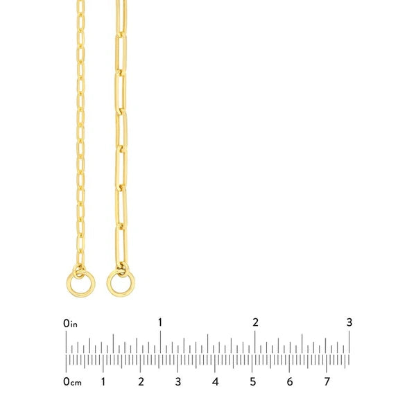 50/50 Paper Clip Split Chain