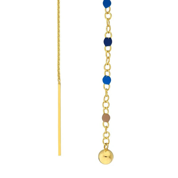 Ombre Blue EN/Amel Threader Earrings