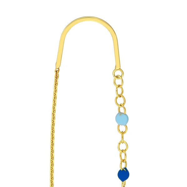 Ombre Blue EN/Amel Threader Earrings