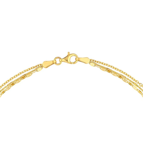 Diamond Multi Layered Lariat Spike Necklace