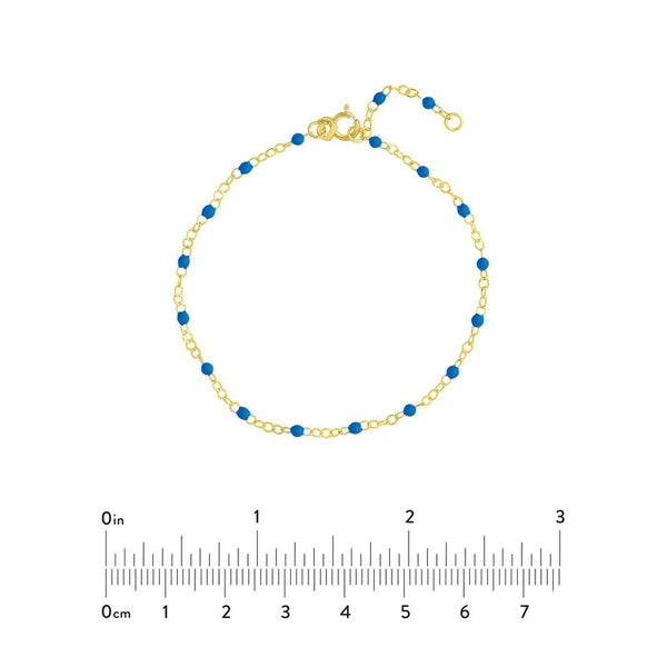 Cobalt EN/Amel Bead on Piatto Chain