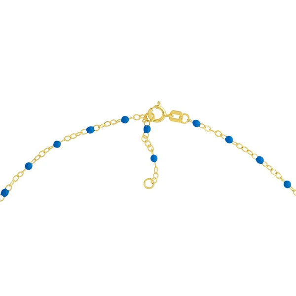 Cobalt EN/Amel Bead on Piatto Chain