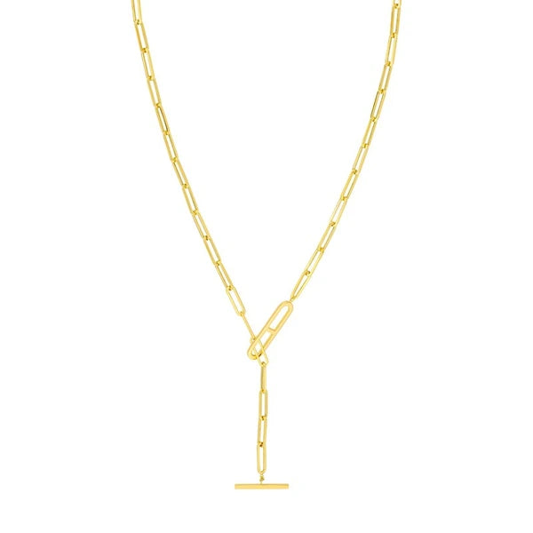 Paper Clip Toggle Necklace