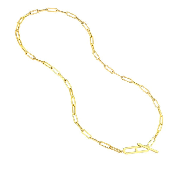 Paper Clip Toggle Necklace
