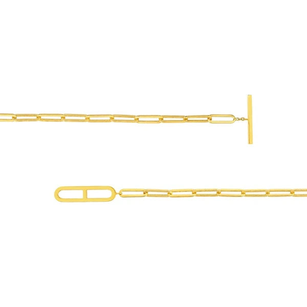 Paper Clip Toggle Necklace