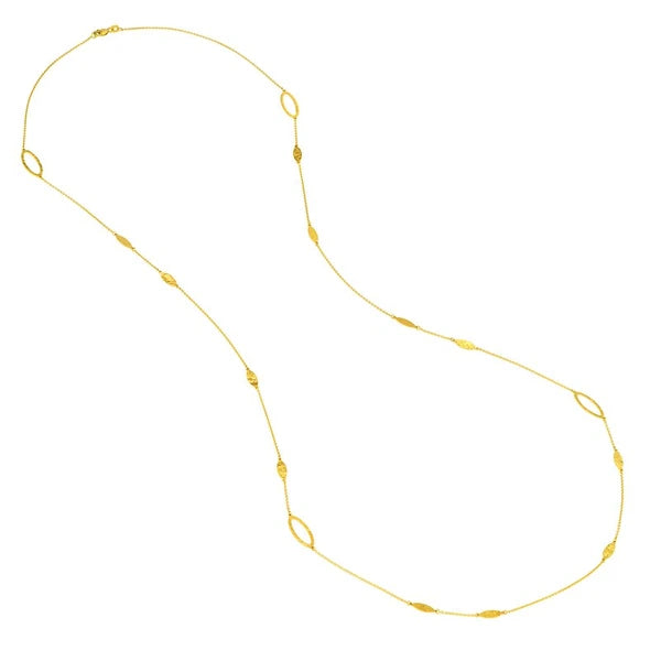 Long and Lovely D/C Mix Links Necklace