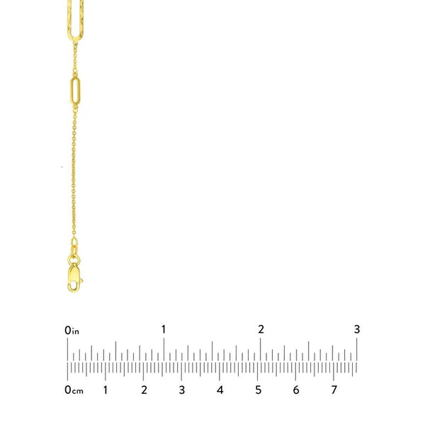 Long and Lovely D/C Paper Clip Necklace