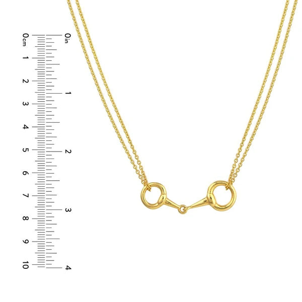 Double Strand Horse Bit Necklace