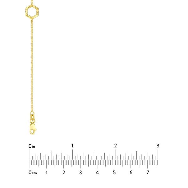 Long and Lovely Mix Hexagon Station Necklace