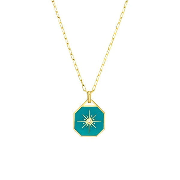 Star Teal EN/Amel Octagon Medallion