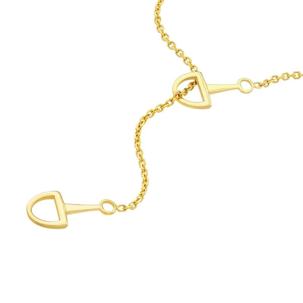 Horse Bit Lariat Necklace