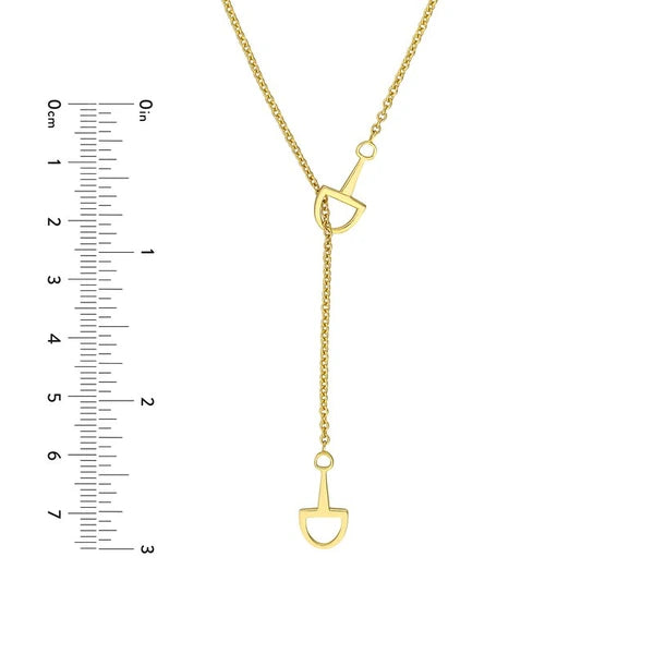 Horse Bit Lariat Necklace