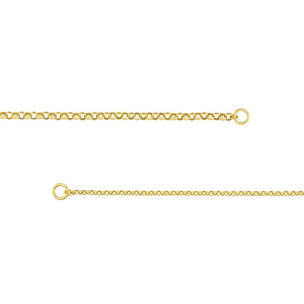 50/50 Rolo + Rolo Split Chain