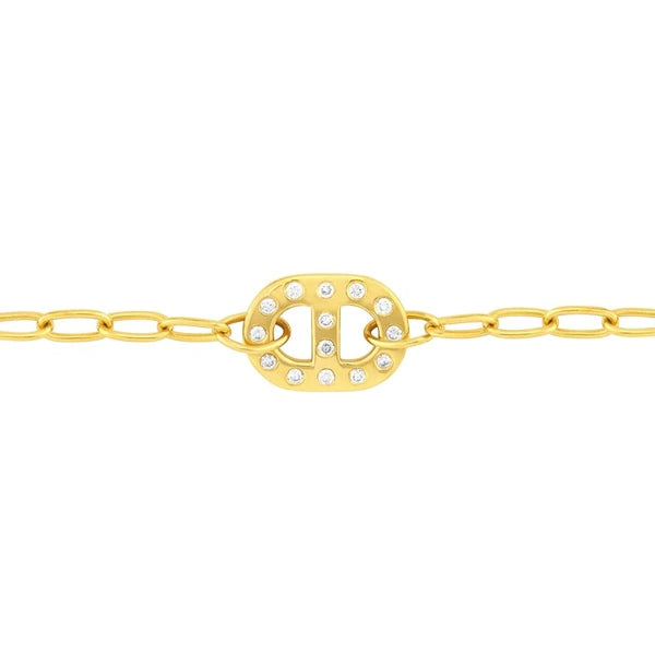 Flat Mariner Diamond Link and ForzentiN/A Bracelet