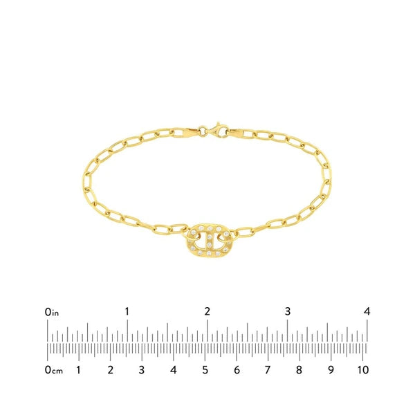 Flat Mariner Diamond Link and ForzentiN/A Bracelet