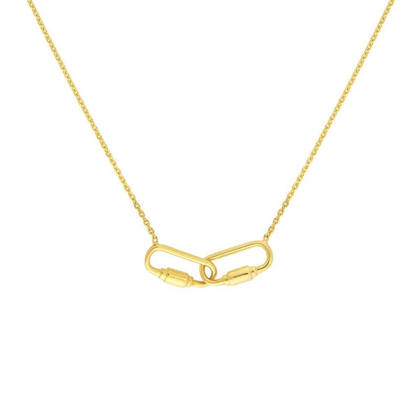 Petite Carabiner Links Necklace