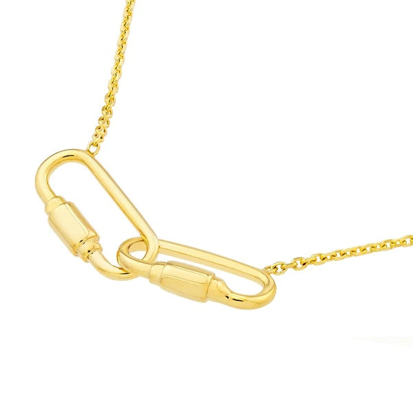 Petite Carabiner Links Necklace