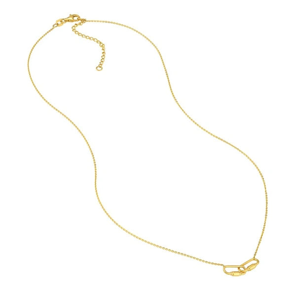 Petite Carabiner Links Necklace