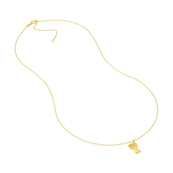 So You Coffee Cup Necklace