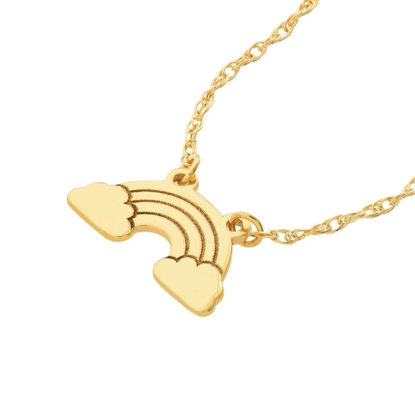 So You Rainbow and Cloud Necklace