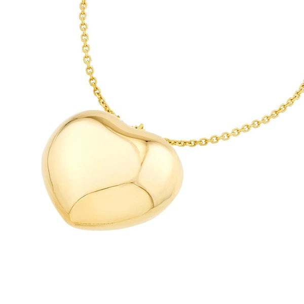 Large Puff Heart Necklace