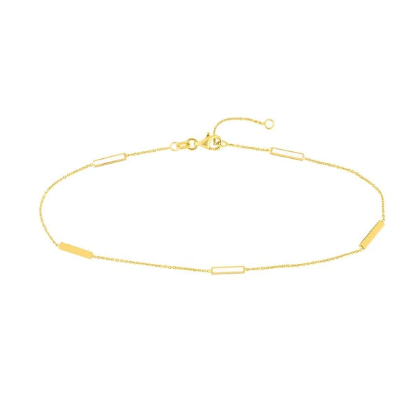 White EN/Amel AlterN/Ating Bar Anklet