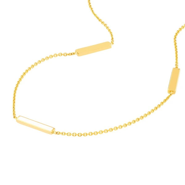 White EN/Amel AlterN/Ating Bar Anklet