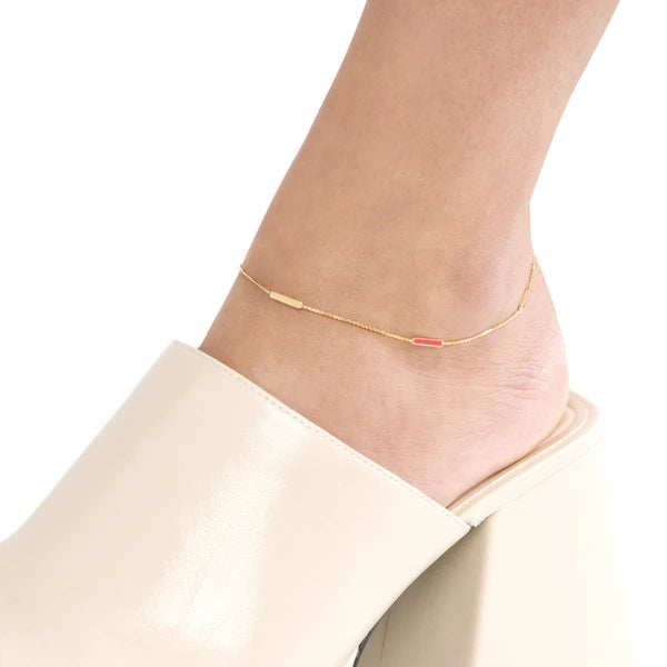 Neon Pink EN/Amel AlterN/Ating Bar Anklet