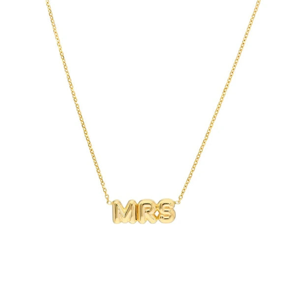Puff Mrs Adjustable Necklace with Pear Shape Lock
