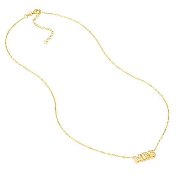 Puff Mrs Adjustable Necklace with Pear Shape Lock