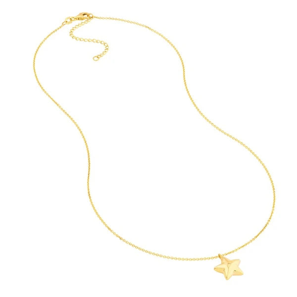 Puff Star Necklace with Lobster