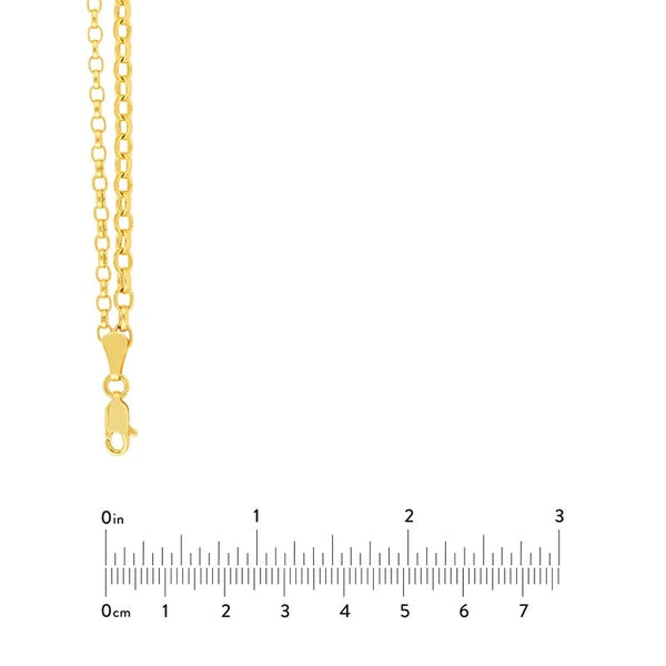 Double Layer Light Oval Rolo Necklace