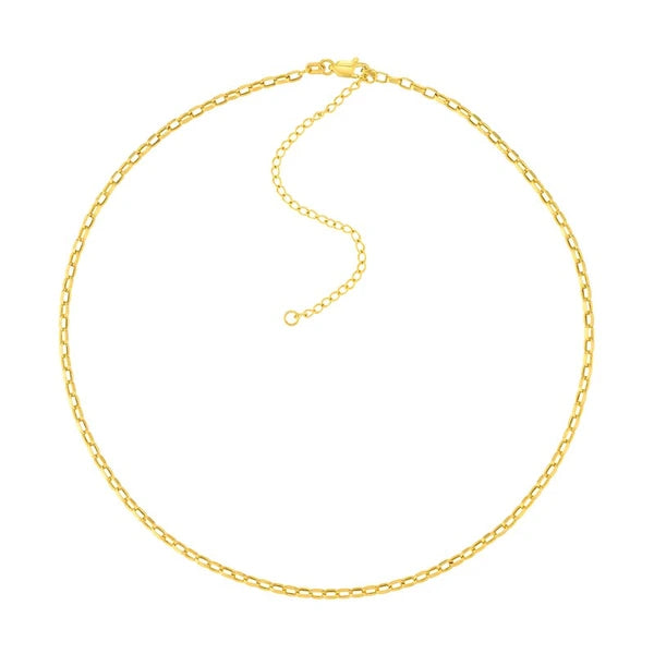 Mini Rectangular Link Choker Chain