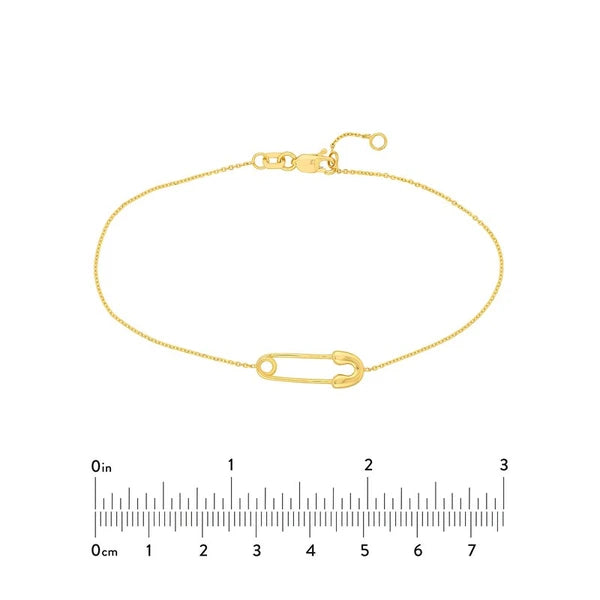 Single Safety Pin Station Bracelet