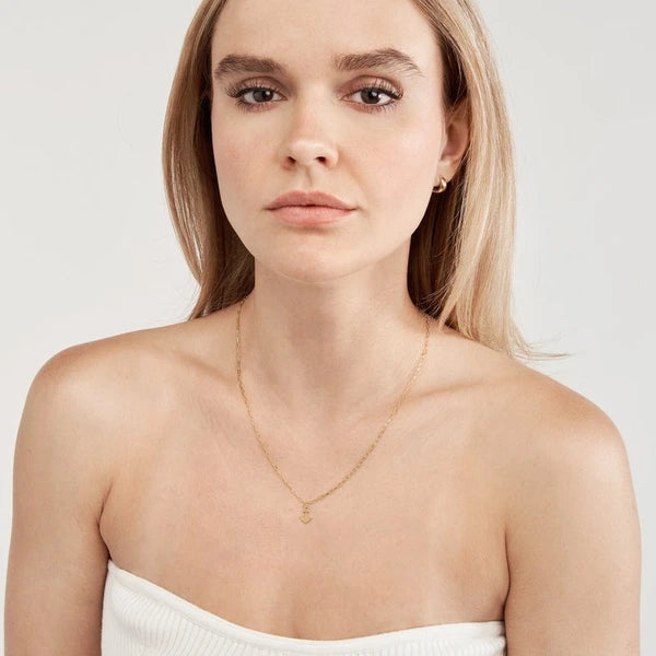 Anchor Paper Clip Necklace