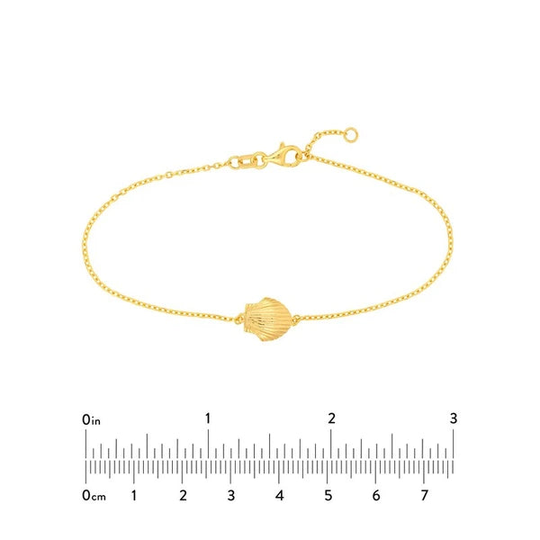 Single Seashell Station Bracelet
