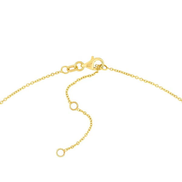 Lt.Turquoise EN/Amel Sideways Cross Necklace