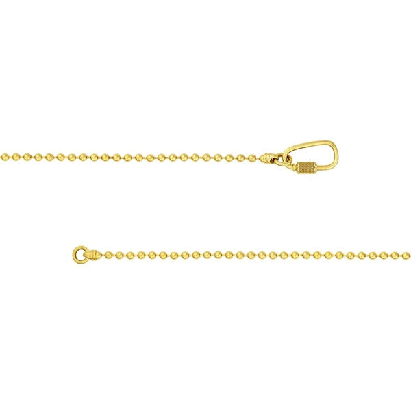 Men's Oval Twist Barrel Lock Bead Bracelet