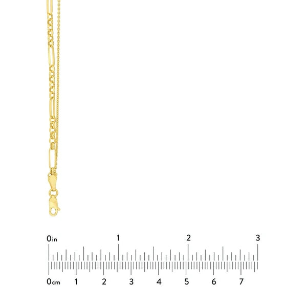 Diamond Circle Duet Layered Necklace