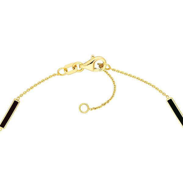 Black EN/Amel AlterN/Ating Bar Bracelet