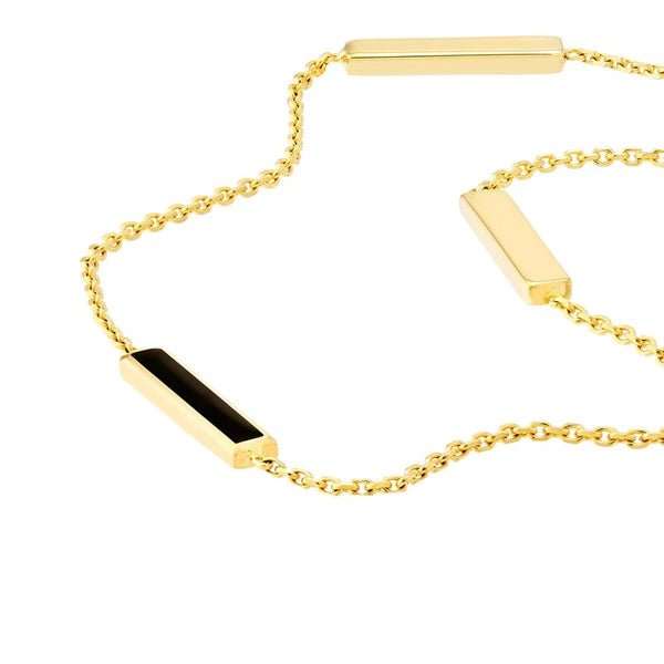 Black EN/Amel AlterN/Ating Bar Anklet