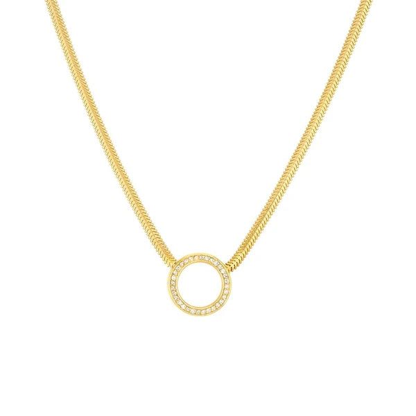 Diamond Circle SN/Ake Necklace