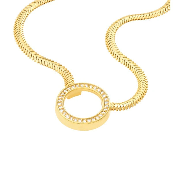 Diamond Circle SN/Ake Necklace