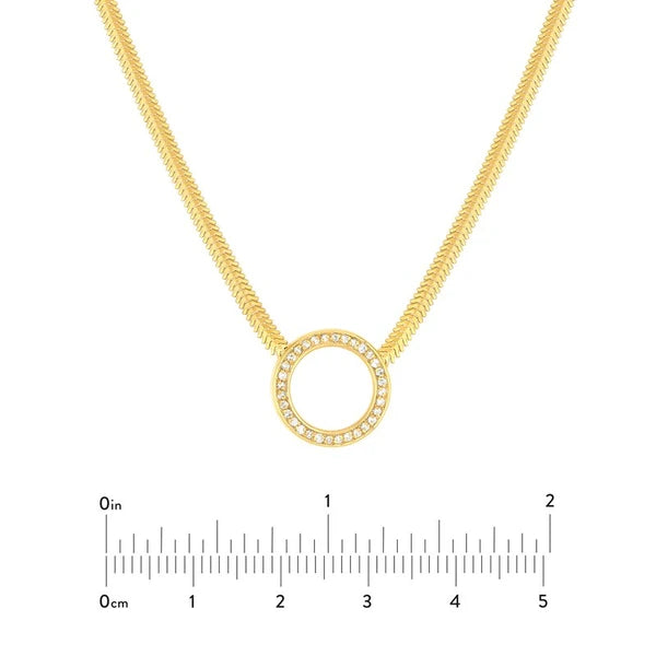 Diamond Circle SN/Ake Necklace