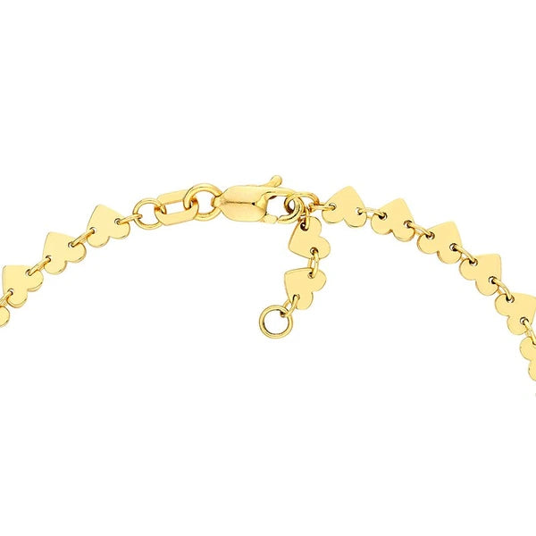 Side by Side Heart Station Bracelet