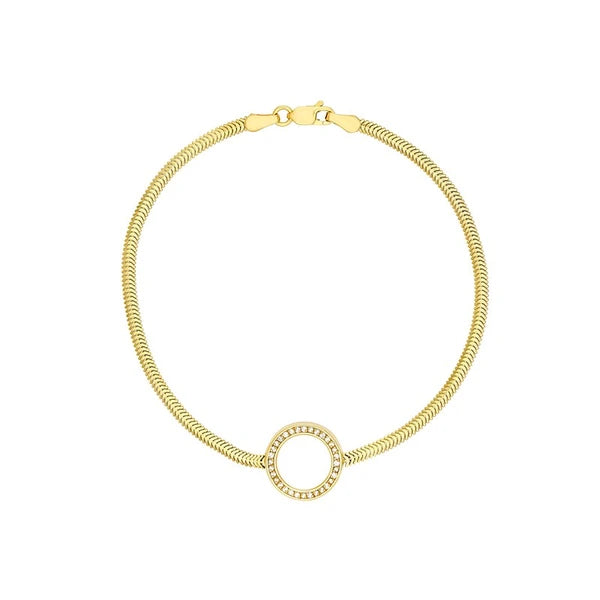 Diamond Circle Station SN/Ake Bracelet