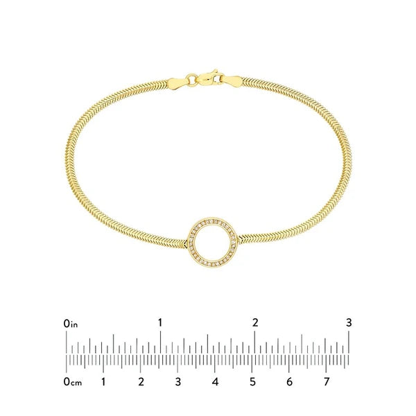 Diamond Circle Station SN/Ake Bracelet